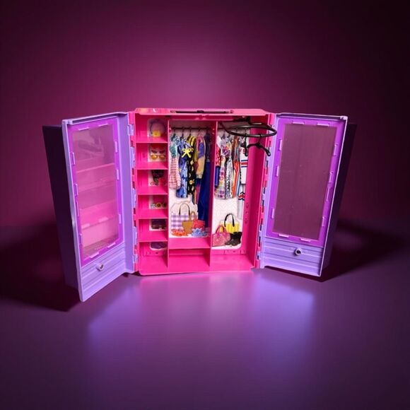 2016 Barbie Fashionistas Ultimate Doll Closet Purple & Pink Case - Picture 1 of 12